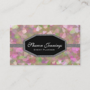 Modern Crystal Glitter Business Card