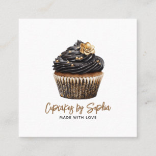 Modern Cupcake Baker Dessert Caterer Business Card