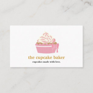 Modern Cupcake Logo Bakery Chef Catering Business Card