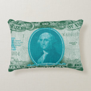 Modern Currency V Decorative Cushion