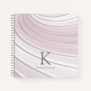 Modern Curve Abstract Minimal Gratitude Notebook