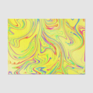 modern curved pattern with different fractal tissue paper