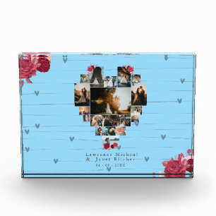 Modern custom 18 heart Shaped Photo gifts gf bf