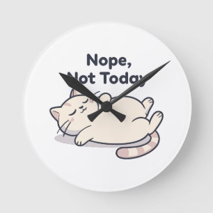 Modern Custom 8" Round Acrylic Wall Clock – Gift