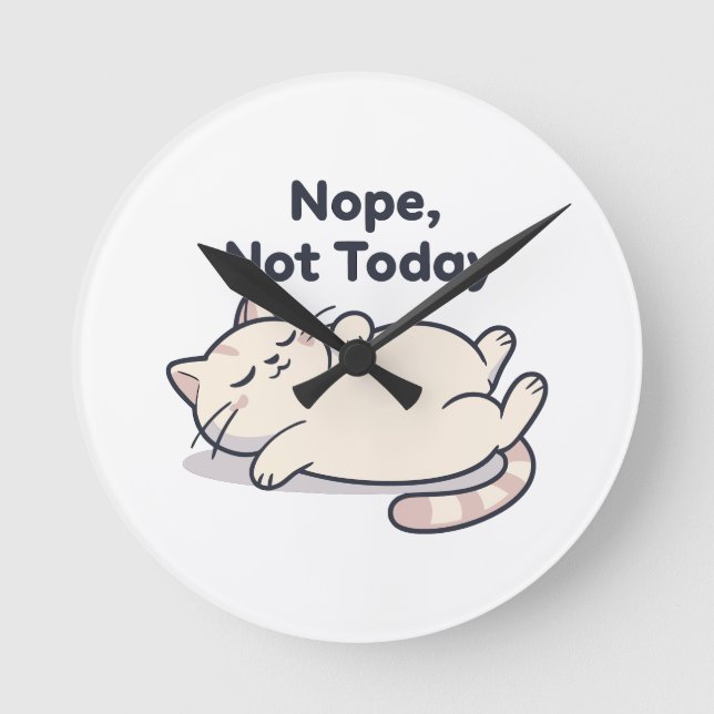 Modern Custom 8" Round Acrylic Wall Clock – Gift (Front)