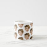 Modern Custom Baby Face Pattern Grandpa Gift Dad  Espresso Cup<br><div class="desc">Modern Custom Baby Face Pattern Grandpa Gift Dad Espresso Cup</div>