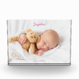 Modern Custom Baby Photo Block