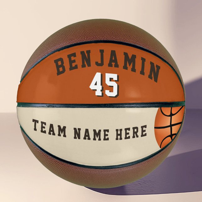 Modern Custom Basketball with Team Name Number (Creator Uploaded)