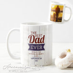 Modern Custom Best Dad Ever Photo Coffee Mug<br><div class="desc">Celebrate the incredible dad in your life with a gift he'll cherish every day: our Modern Custom Best Dad Ever Photo Coffee Mug. This personalised mug perfectly blends sleek, contemporary design with heartfelt sentiment, making it the ideal present for Father's Day, birthdays, holidays, or just to show your appreciation. This...</div>