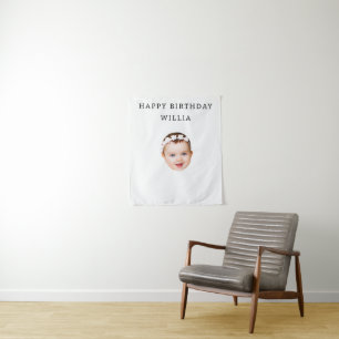 Modern Custom Birthday Personalised Party Tapestry