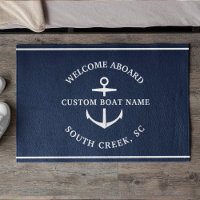 Modern Custom Boat Name Welcome Aboard Anchor