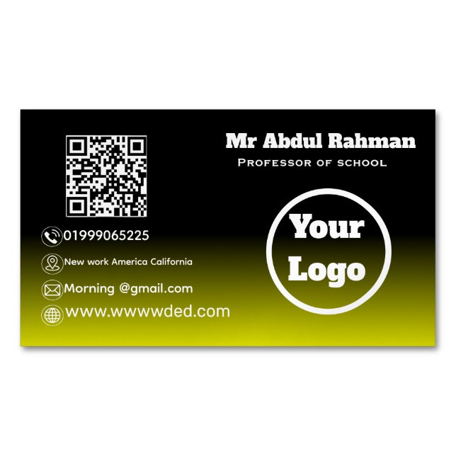 Modern Custom Business Card (Front)