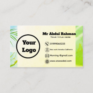 Modern Custom Business Card