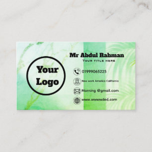 Modern Custom Business Card