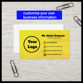 Modern Custom Business Card