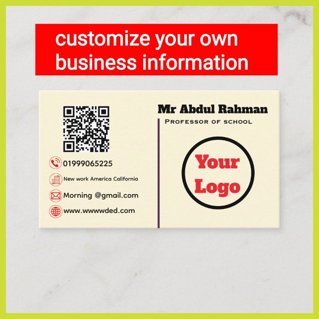 Modern Custom Business Card (Creator Uploaded)
