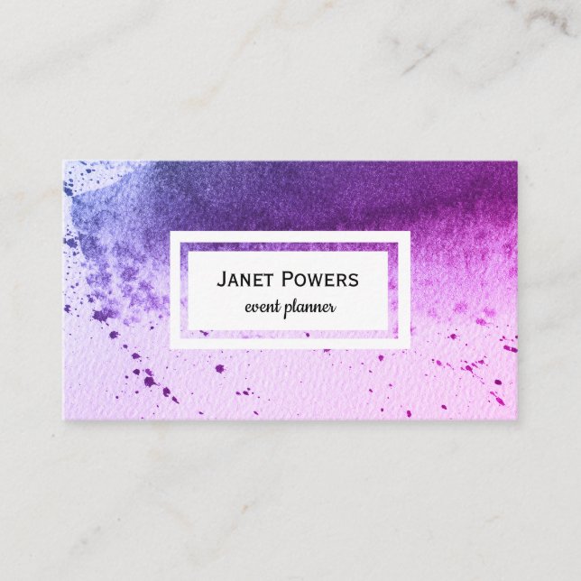 modern custom business card to personalise (Front)