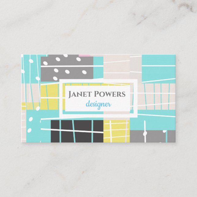 modern custom business card to personalise (Front)