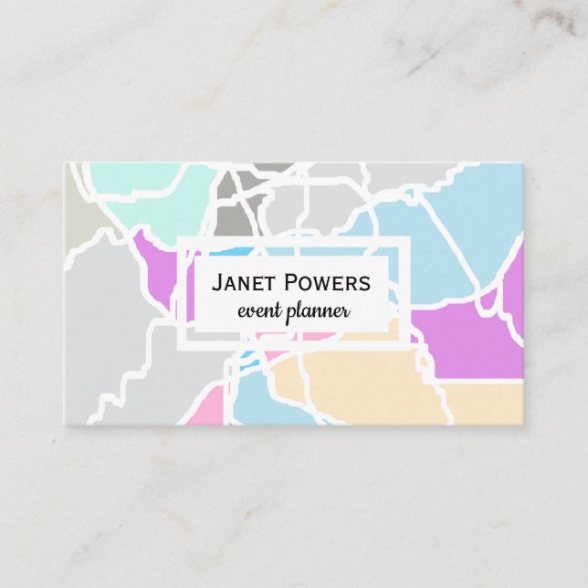 modern custom business card to personalise (Front)