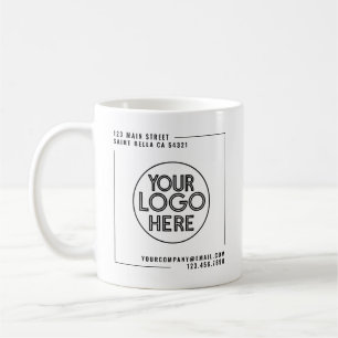 Modern Custom Business Company Logo Coffee Mug