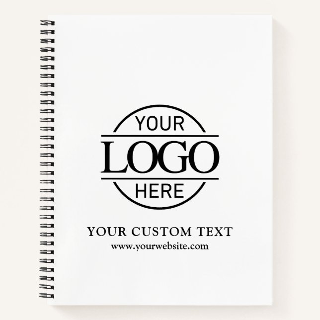Modern Custom Business Company Logo Promotional No Notebook (Front)