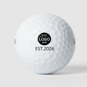 Modern Custom Business Logo Branded Corporate Golf Balls