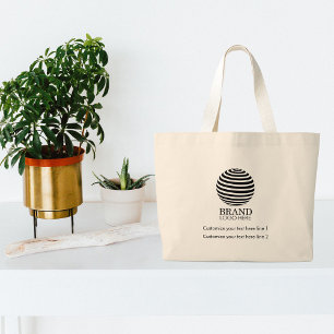 Modern Custom Business Logo Company Promotional Large Tote Bag