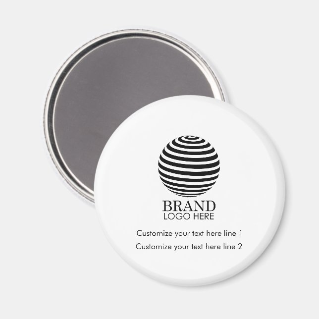 Modern Custom Business Logo Company Promotional  Magnet (Front/Back)