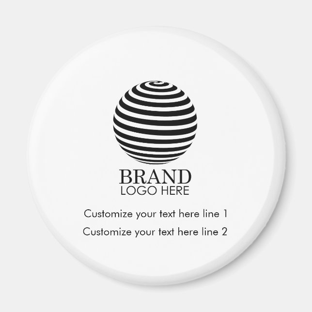 Modern Custom Business Logo Company Promotional  Magnet (Front)