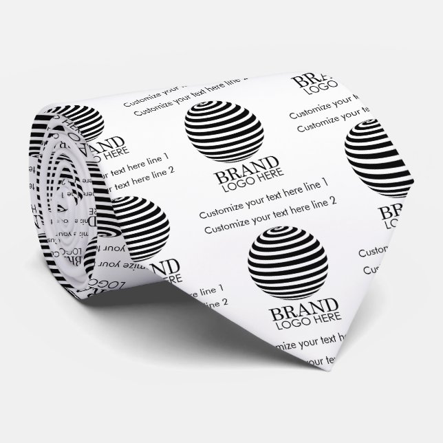 Modern Custom Business Logo Company Promotional  Tie (Rolled)