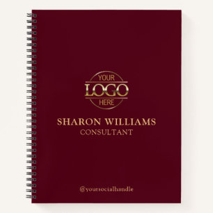 Modern Custom Business Logo Professional Branded Notebook