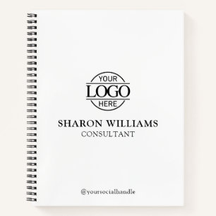 Modern Custom Business Logo Professional Branded Notebook