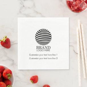 Modern Custom Business Logo Promotional Gift Napkin