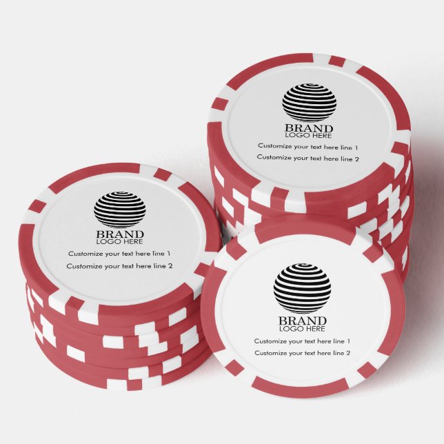Modern Custom Business Logo Promotional Gift Poker Chips (Stack)