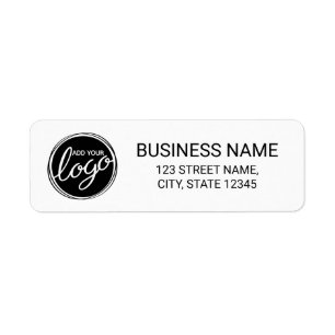 Modern Custom Business Logo Return Address