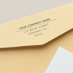 Modern Custom Business Return Address Self-inking Stamp