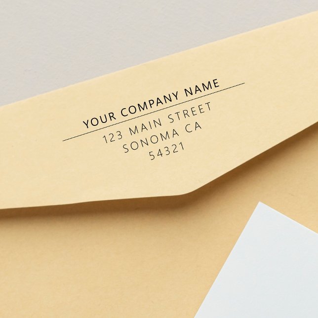 Modern Custom Business Return Address  Self-inking Stamp (Creator Uploaded)