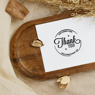 Modern Custom Business Thank You   Rubber Stamp