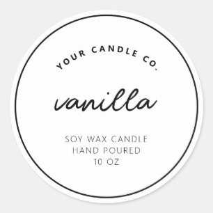 Modern Custom Candle Label
