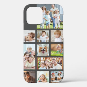 Modern Custom Colour 11 Photo Collage Case-Mate iPhone Case
