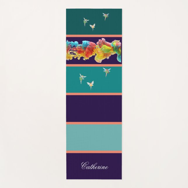 Modern Custom Colourful Yoga Mat (Front)