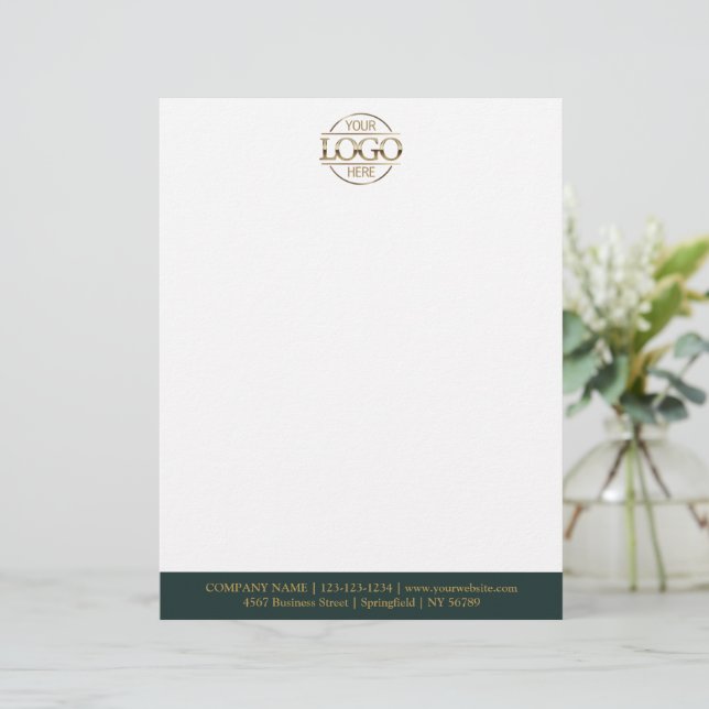 Modern Custom Company Business Logo Branding Letterhead (Standing Front)