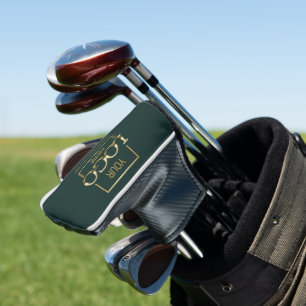 Modern Custom Company Business Logo Green Branded Golf Head Cover