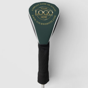 Modern Custom Company Business Logo Green Branded Golf Head Cover
