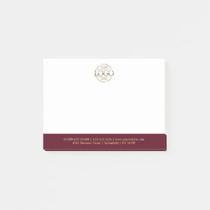 Modern Custom Company Business Logo Promotional Post-it Notes