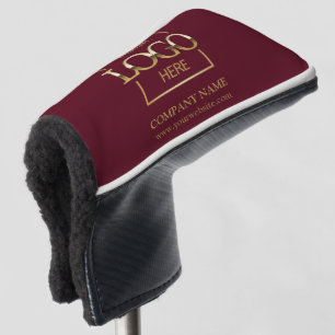 Modern Custom Company Business Logo Red Branded Golf Head Cover