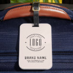 Modern custom company logo business branded luggage tag<br><div class="desc">Modern custom company logo business branded</div>