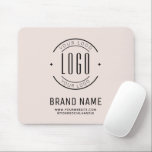 Modern custom company logo business branded mouse mat<br><div class="desc">Modern custom company logo business branded</div>