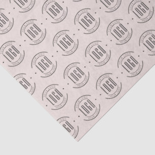 Modern custom company logo business branded tissue paper