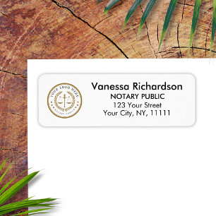Modern Custom Company Logo Notary Return Address 